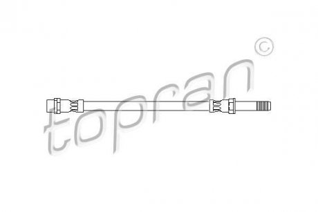 Шланг тормозной TOPRAN TOPRAN / HANS PRIES 110408