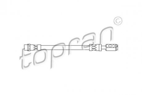 Шланг гальмівний задній TOPRAN / HANS PRIES 110413