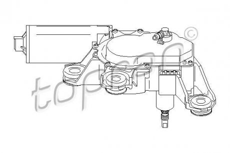 Двигатель стеклоочистителя TOPRAN TOPRAN / HANS PRIES 110741