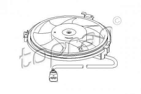 Вентилятор, охолодження двигуна TOPRAN TOPRAN / HANS PRIES 110830