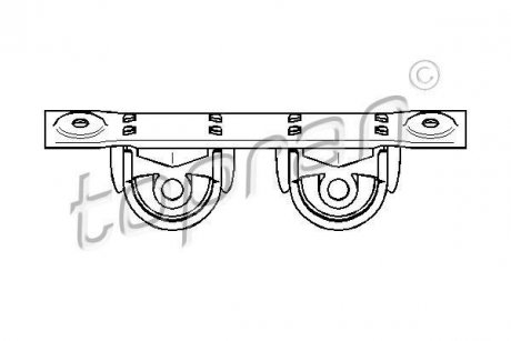 Кронштейн, глушитель TOPRAN TOPRAN / HANS PRIES 110911 (фото 1)