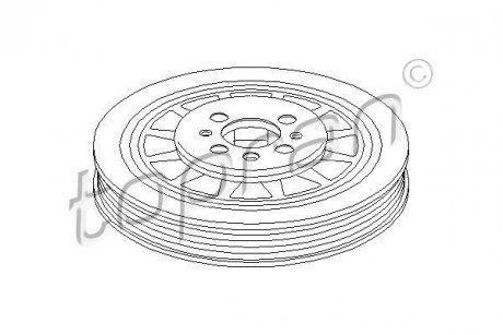 Шків колінвалу TOPRAN TOPRAN / HANS PRIES 110960