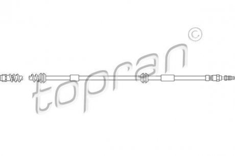 Шланг тормозной TOPRAN TOPRAN / HANS PRIES 111058