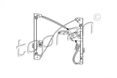 Подъемное устройство для окон 111 257 TOPRAN TOPRAN / HANS PRIES 111257