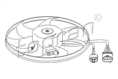Вентилятор, охлаждение двигателя TOPRAN TOPRAN / HANS PRIES 111282