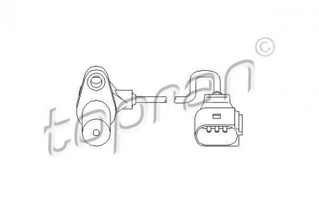 Датчик оборотов коленвала TOPRAN TOPRAN / HANS PRIES 111377