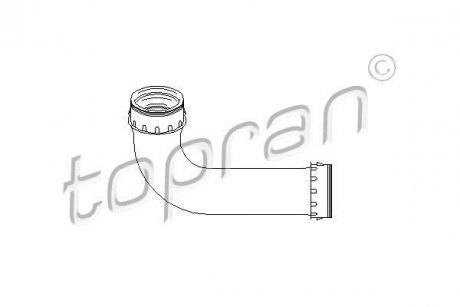 Патрубок резиновой системы охлаждения TOPRAN TOPRAN / HANS PRIES 111541