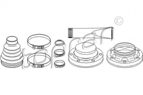 Пыльник приводного вала.) TOPRAN TOPRAN / HANS PRIES 111671
