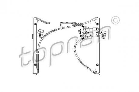 Стеклоподъемник TOPRAN TOPRAN / HANS PRIES 111707