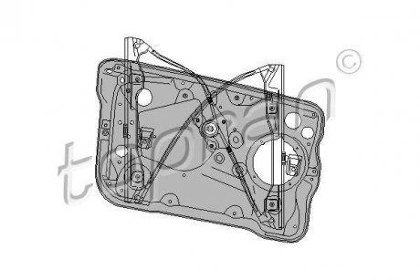 Стеклоподъемник левый с картой TOPRAN / HANS PRIES 111711