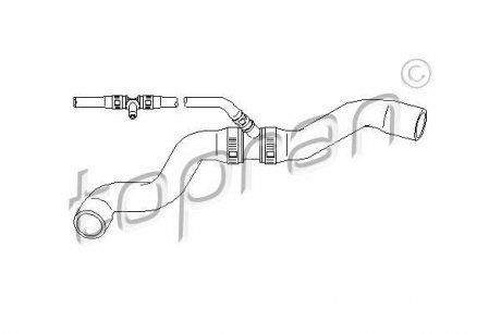Патрубок системи охолодження TOPRAN TOPRAN / HANS PRIES 111804