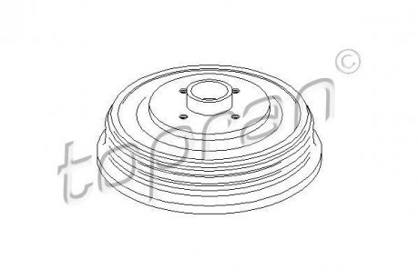 Тормозной барабан TOPRAN / HANS PRIES 112 138