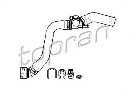 Патрубок системи охолодження TOPRAN TOPRAN / HANS PRIES 113231