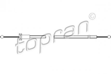Трос капота TOPRAN TOPRAN / HANS PRIES 113424