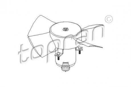 Вентилятор, охлаждение двигателя 202 362 TOPRAN TOPRAN / HANS PRIES 202362