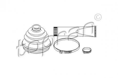 Пыльник приводного вала.) TOPRAN TOPRAN / HANS PRIES 202424
