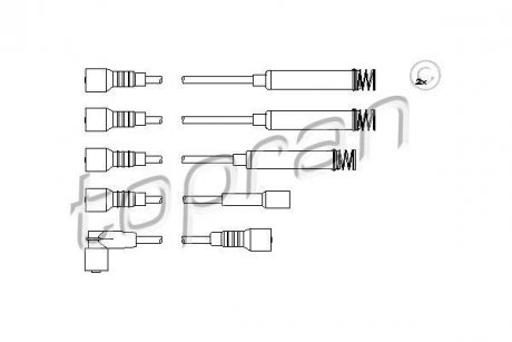 Проволока зажигания, набор TOPRAN TOPRAN / HANS PRIES 202519