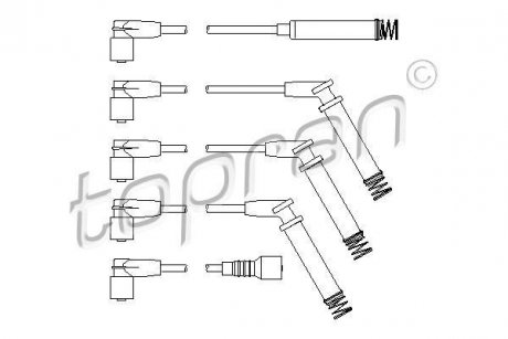 Проволока зажигания, набор TOPRAN TOPRAN / HANS PRIES 202520