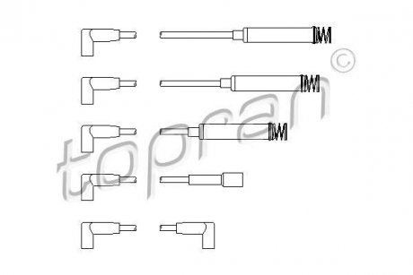 Проволока зажигания, набор TOPRAN TOPRAN / HANS PRIES 202522