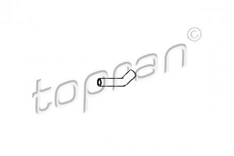 Шланг гумовий системи охолодження TOPRAN TOPRAN / HANS PRIES 205709