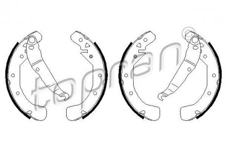 Тормозные колодки.) TOPRAN TOPRAN / HANS PRIES 205788