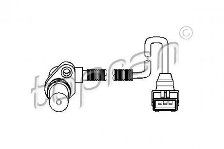 Датчик частоти обертання, керування двигуном TOPRAN TOPRAN / HANS PRIES 205893
