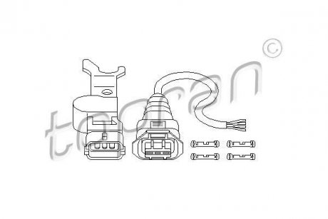 Датчик частоти обертання, керування двигуном TOPRAN TOPRAN / HANS PRIES 207013