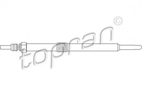 Свічка розжарювання TOPRAN TOPRAN / HANS PRIES 207046 (фото 1)