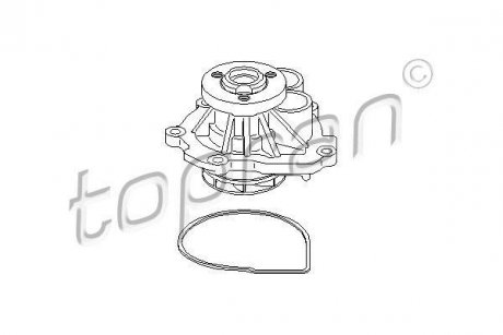 Насос води TOPRAN TOPRAN / HANS PRIES 207158