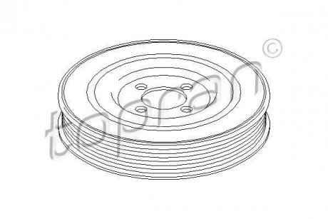 Шкив коленчатого вала TOPRAN TOPRAN / HANS PRIES 207342