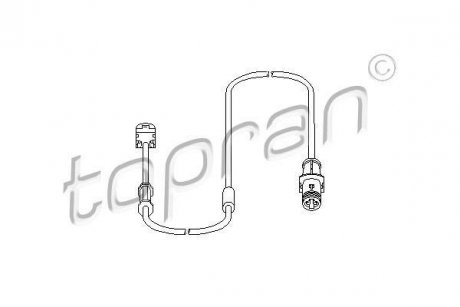 Датчик зносу гальмівних колодок TOPRAN TOPRAN / HANS PRIES 207453 (фото 1)