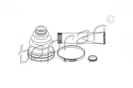 Пыльник приводного вала.) TOPRAN TOPRAN / HANS PRIES 207493