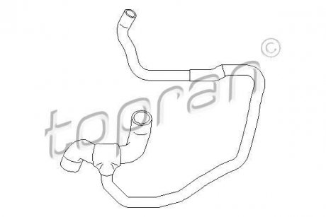 Патрубок системи охолодження TOPRAN TOPRAN / HANS PRIES 207502