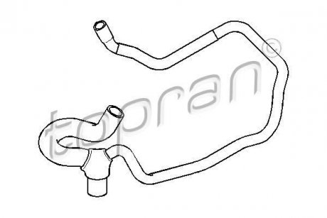 Патрубок системи охолодження TOPRAN TOPRAN / HANS PRIES 207503