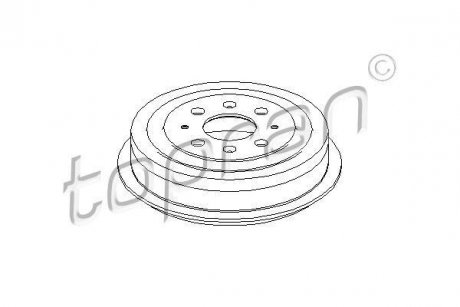 Гальмівний барабан TOPRAN TOPRAN / HANS PRIES 207656