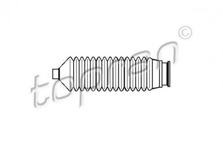 Пыльник рулевой рейки TOPRAN TOPRAN / HANS PRIES 300824