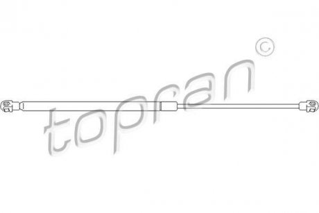 Пружина газова / помещения для груза TOPRAN TOPRAN / HANS PRIES 301026