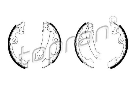 Гальмівні колодки (набір) TOPRAN TOPRAN / HANS PRIES 301306