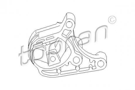 Подушка двигателя TOPRAN TOPRAN / HANS PRIES 301808