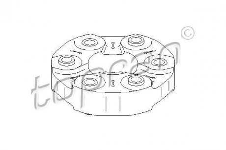 Шарнір продольного валу TOPRAN TOPRAN / HANS PRIES 302407