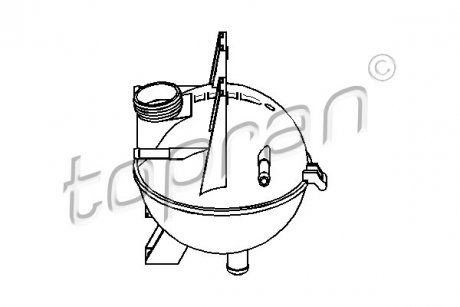 Компенсационный бак, охлаждающая жидкость 302 782 TOPRAN TOPRAN / HANS PRIES 302782 (фото 1)