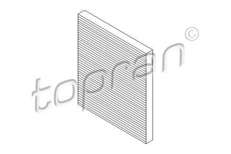 Фильтр салона TOPRAN TOPRAN / HANS PRIES 303998