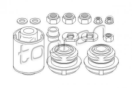 Ремкомплект важеля підвіски TOPRAN TOPRAN / HANS PRIES 400051