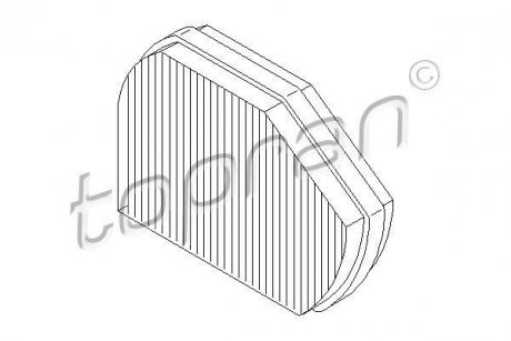 Фільтр повітря (салону) TOPRAN TOPRAN / HANS PRIES 400203