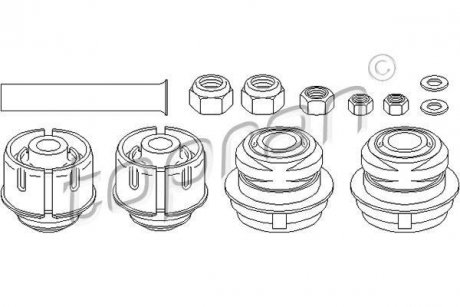 Ремкомплект важеля підвіски TOPRAN TOPRAN / HANS PRIES 400331
