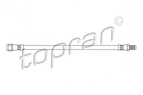 Шланг гальмівний TOPRAN TOPRAN / HANS PRIES 400426