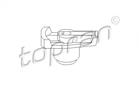 Бігунок розподілювача запалення TOPRAN TOPRAN / HANS PRIES 400669