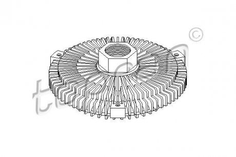 Вискомуфта вентилятора охлаждения TOPRAN TOPRAN / HANS PRIES 400925
