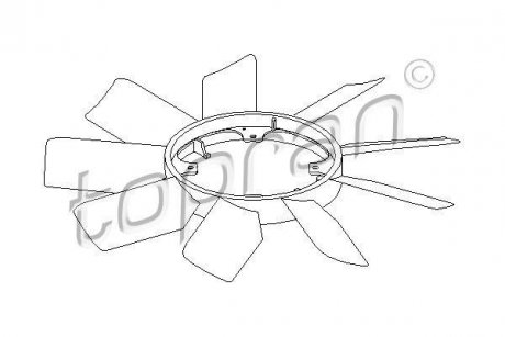 Крильчатка вентилятора TOPRAN TOPRAN / HANS PRIES 401001