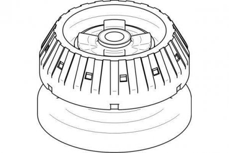 Опора амортизатора, 96-03 TOPRAN TOPRAN / HANS PRIES 401233